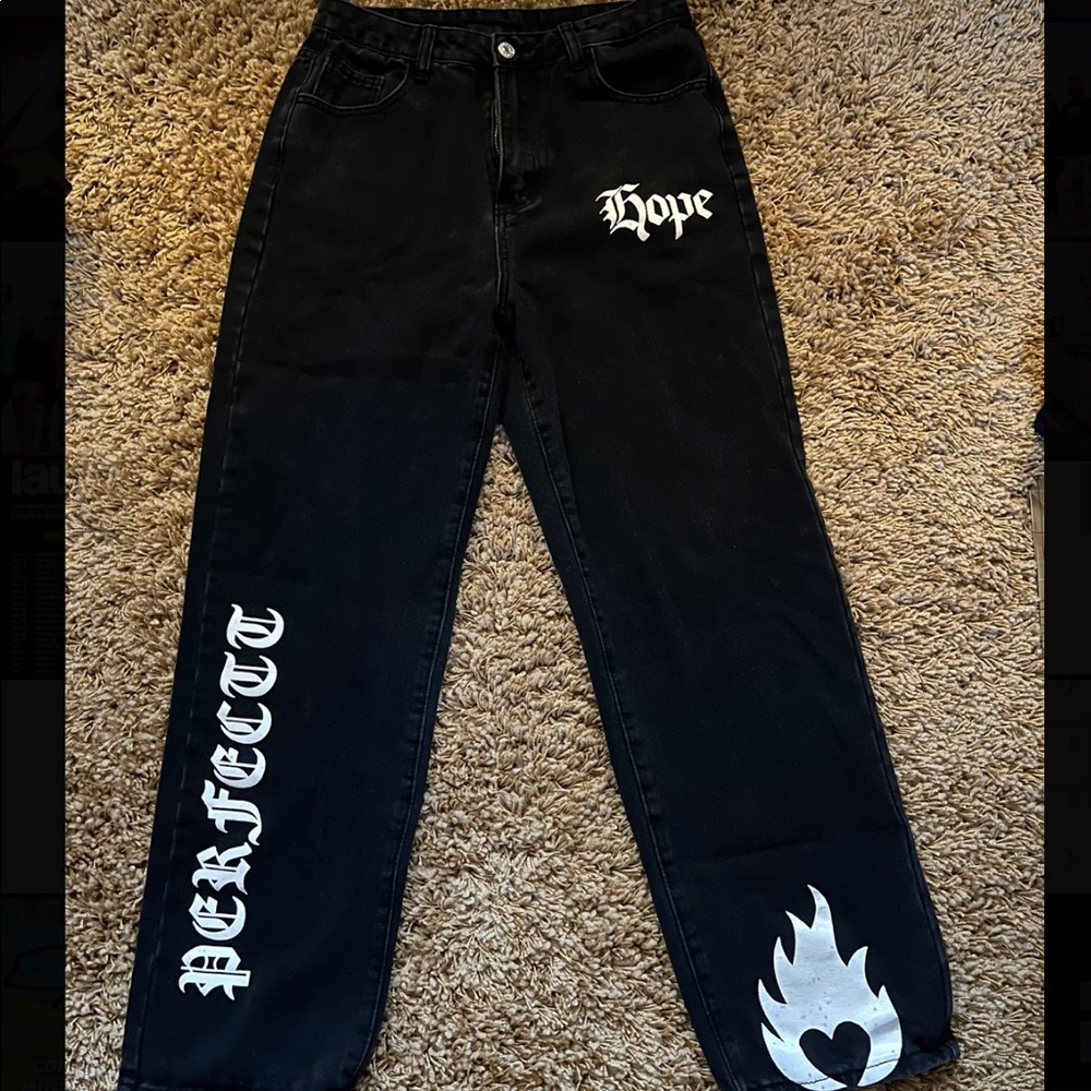 🔥black detail jeans 28x27🔥